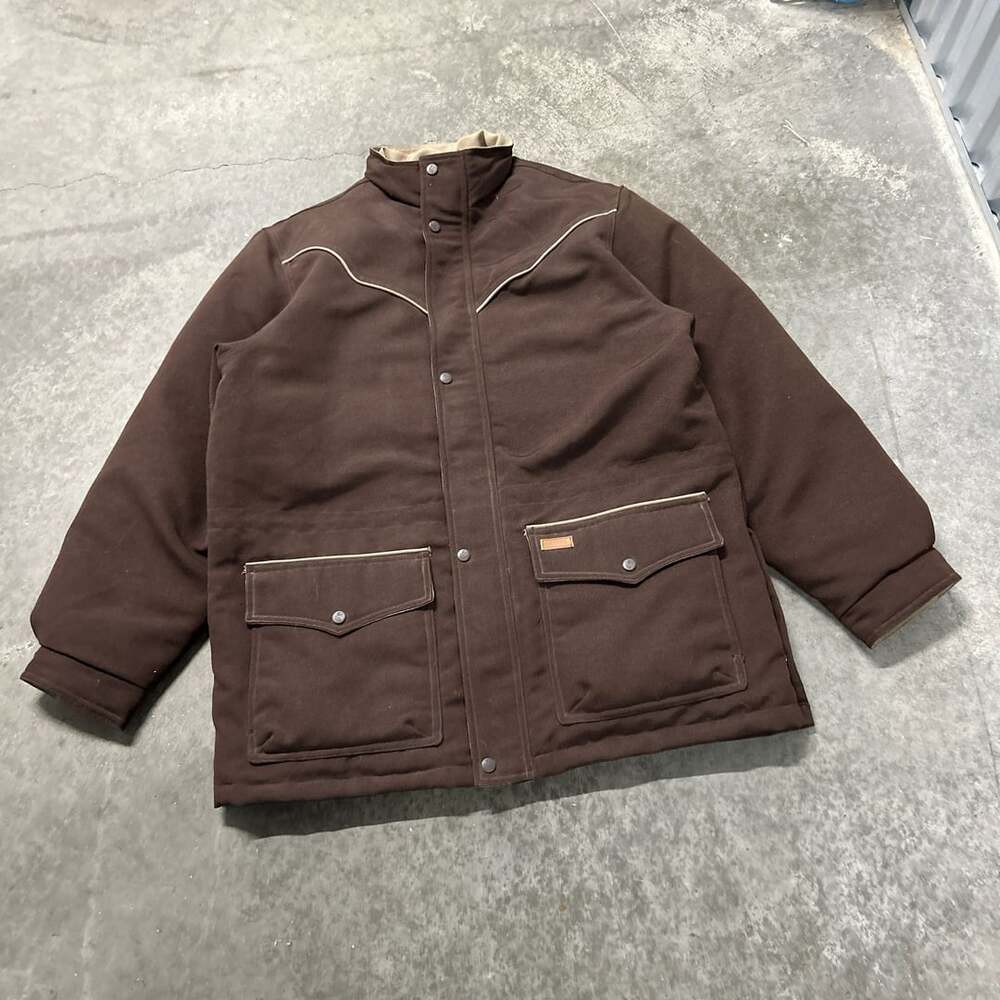 Outback Trading Co. Canyon Canvas Down Pathfinder Jacket Size L Brown